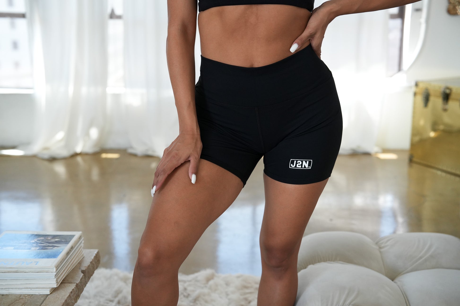 women's J2N compression tech shorts - Just2Nice