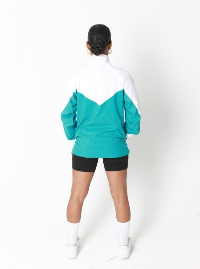 J2N TRACK JACKET (Teal & White) - Just2Nice