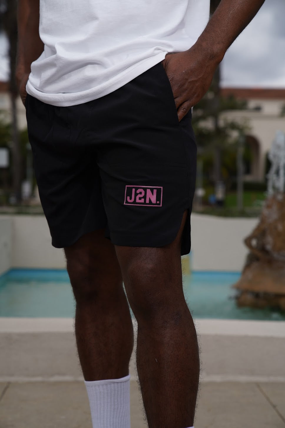 J2N tech running shorts (Pink) - Just2Nice