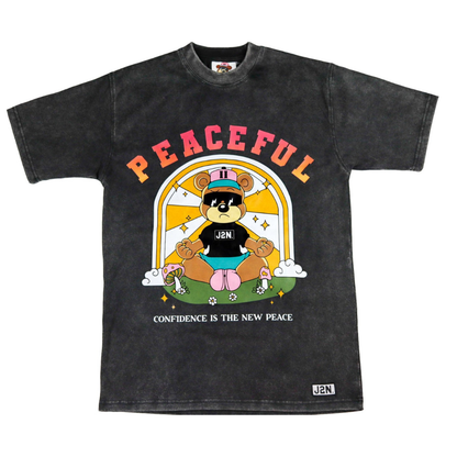 Acid wash Peaceful tee