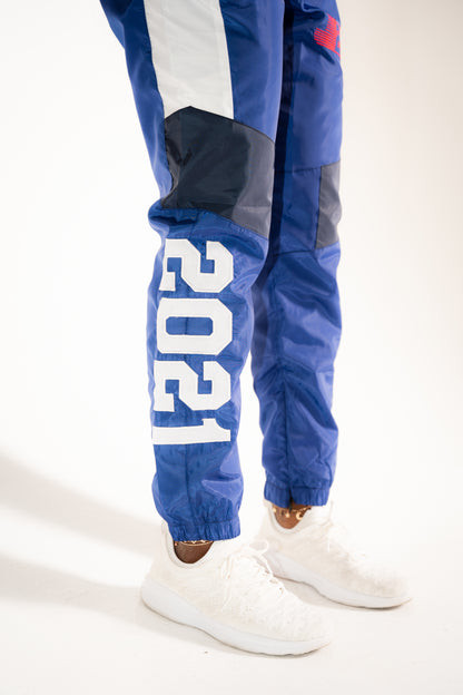 Blue Track Pants 2021 Year of Confidence - Just2Nice