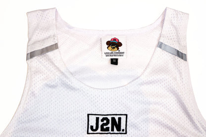 J2N Luxury Mesh Tank (White) - Just2Nice