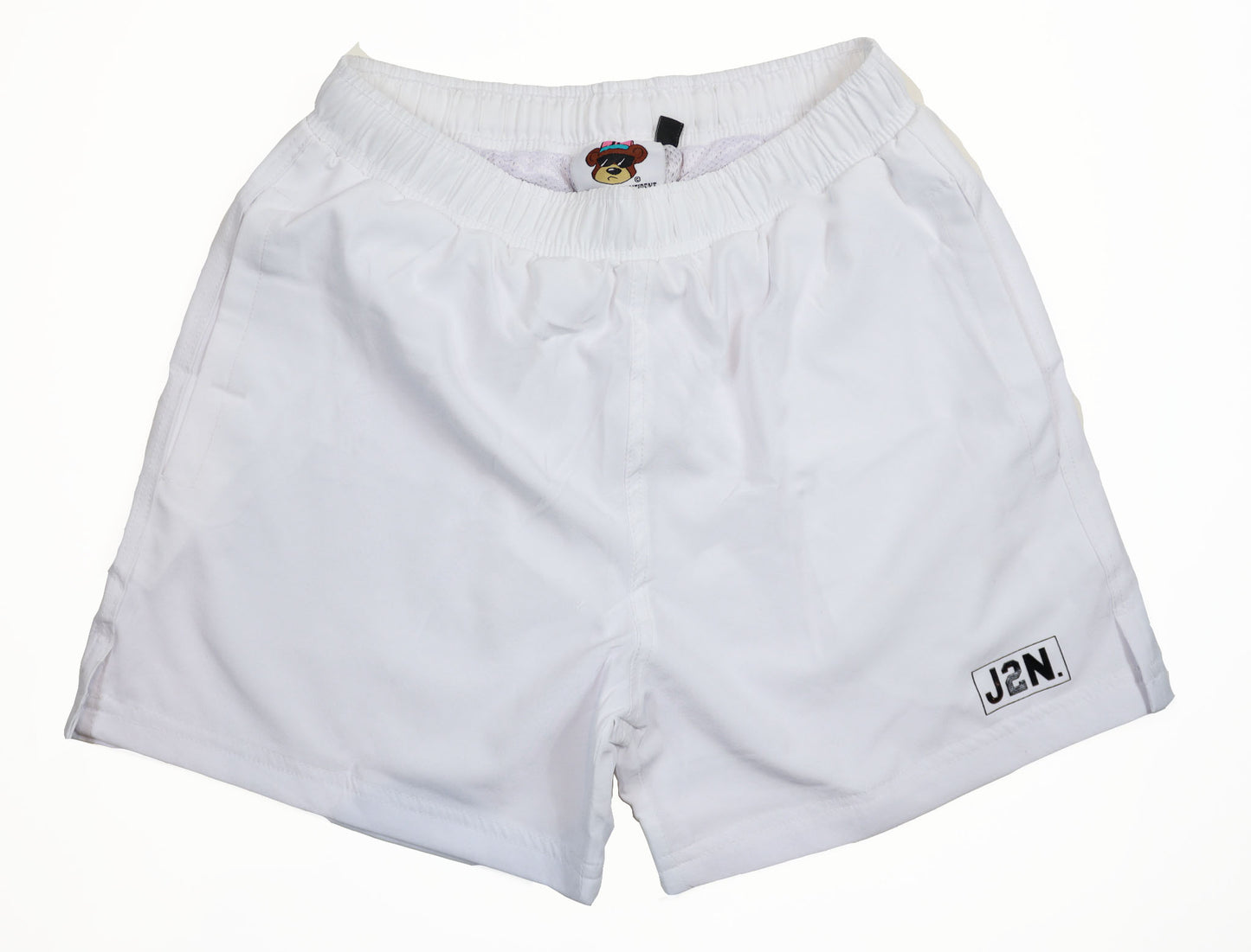 J2N luxury athletic shorts (White) - Just2Nice